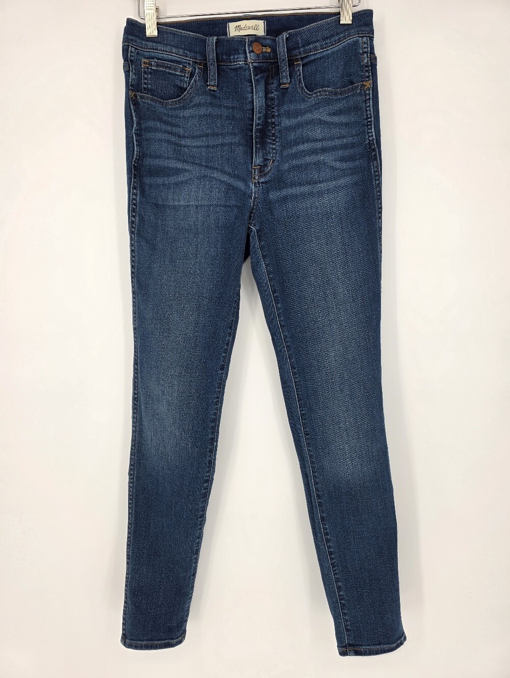 Madewell 10" Roadtripper Skinny Jeans Womens 27 High Rise Dark Wash Stretch